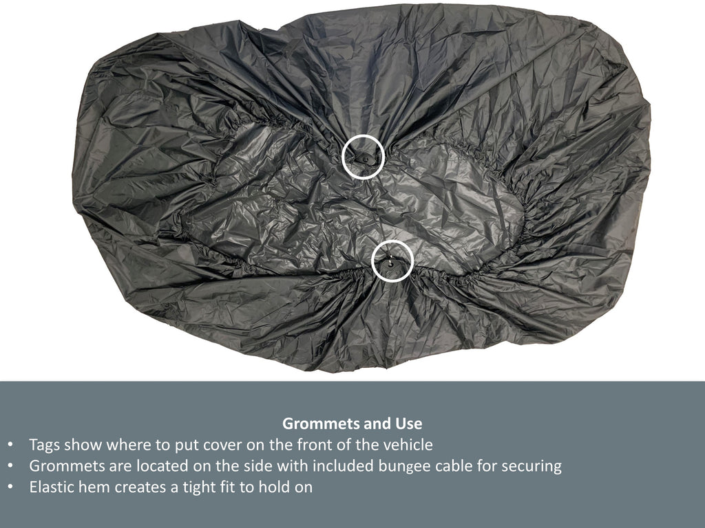 Heavy Duty ATV Quad Cover - All Weather Protection - Black, M - XXL