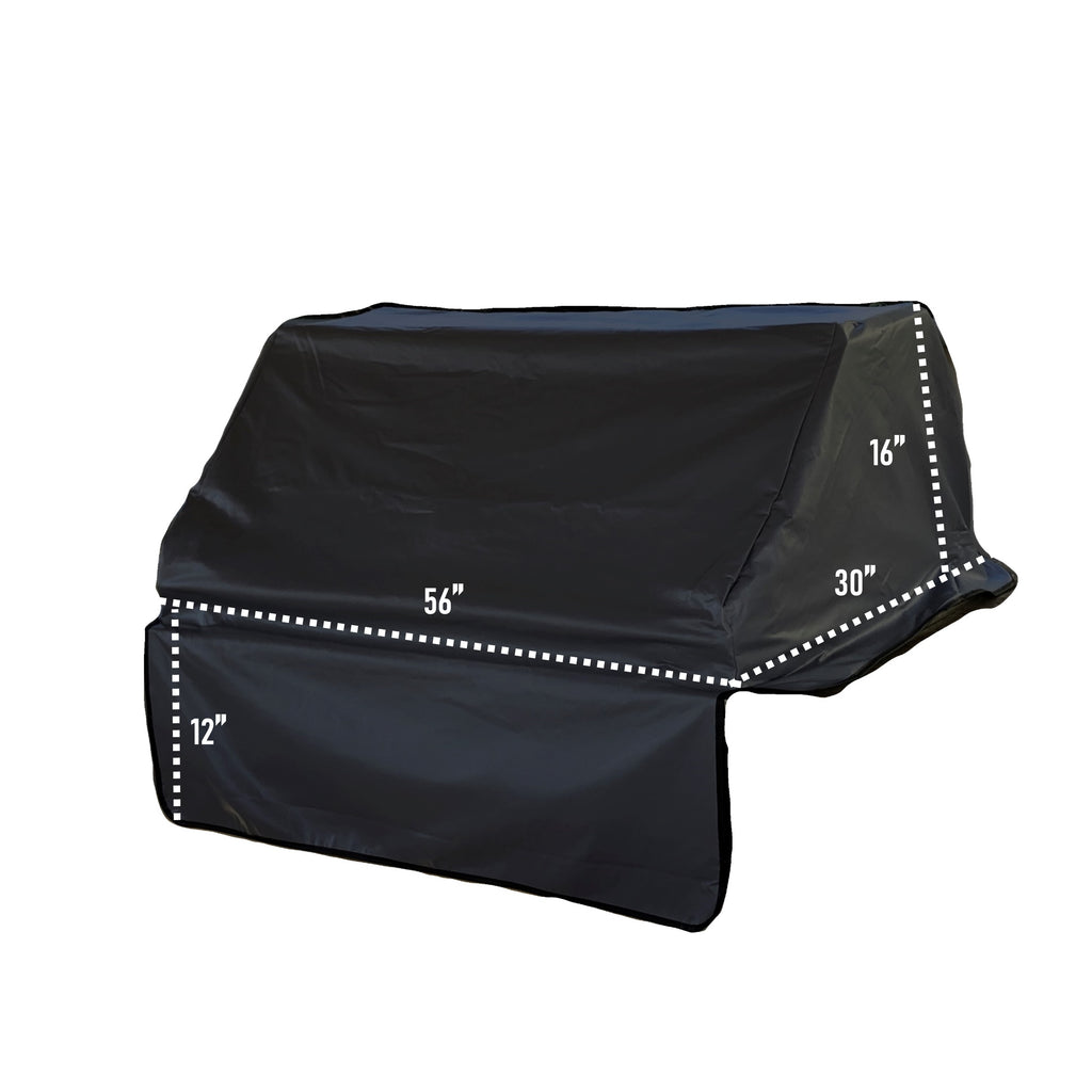 Built-In Barbeque Outdoor Cover Fits BBQ or Grills up to 30-56 inches Long - Black Vinyl