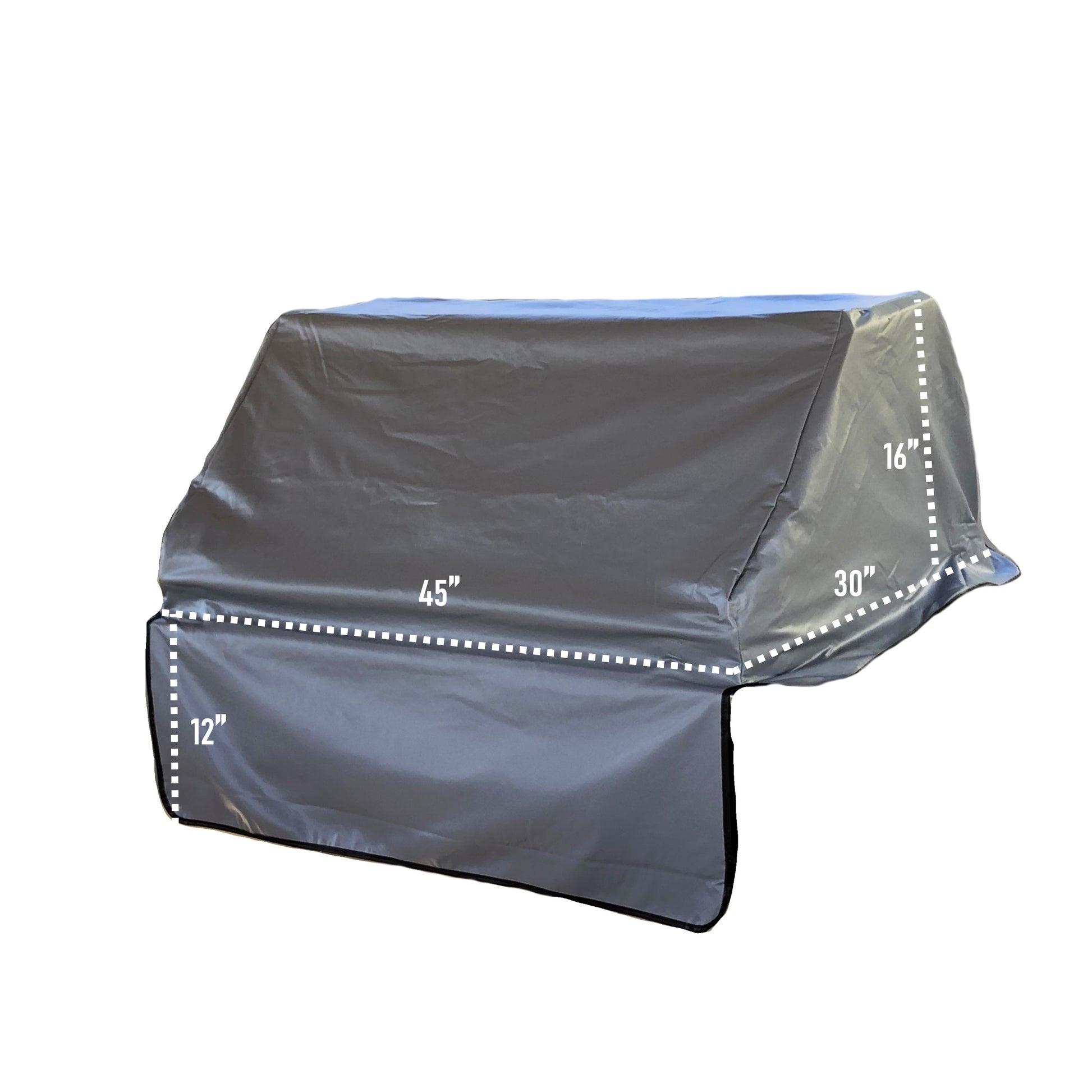 Built-In Barbeque Outdoor Cover Fits BBQ or Grills up to 30-56 inches Long - Grey Vinyl