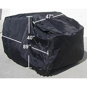 Heavy Duty ATV Quad Cover - All Weather Protection - Black, M - XXL