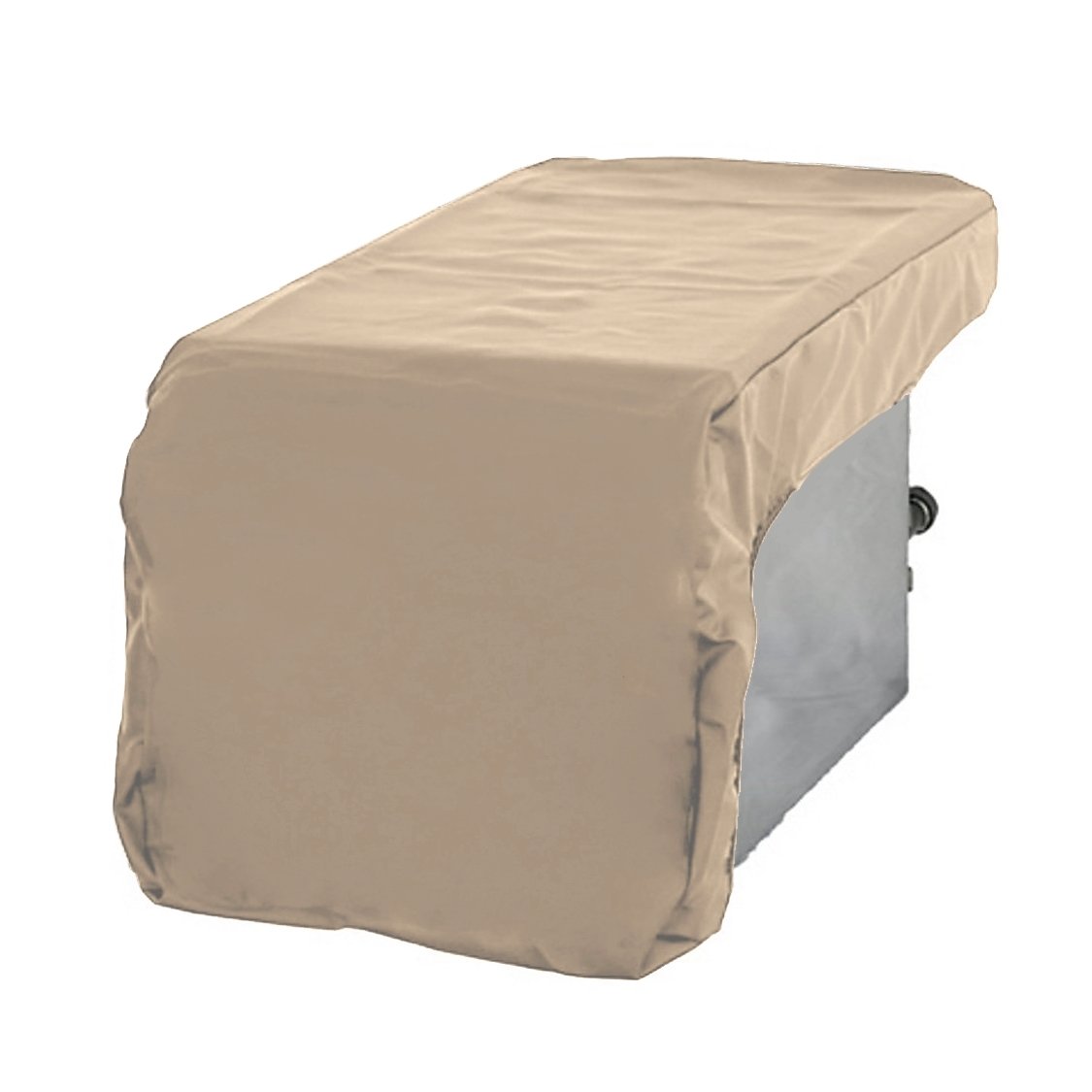 Outdoor Built-In Side Burner Cover for Side Burners up to 19 inches Wide Safari Taupe - Covered Living