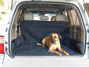 Deluxe Quilted & Padded Cargo Liner for Cars, Vans, Pick Up Trucks Black - Covered Living