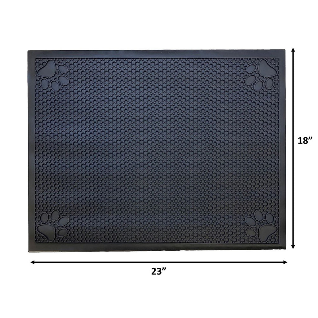 Alfombrilla antideslizante impermeable para alimentación de mascotas (tamaño pequeño, 45 cm de largo x 58 cm de ancho) 