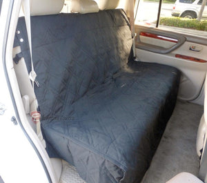 Pet Car Back Bench Seat Cover Black - Covered Living