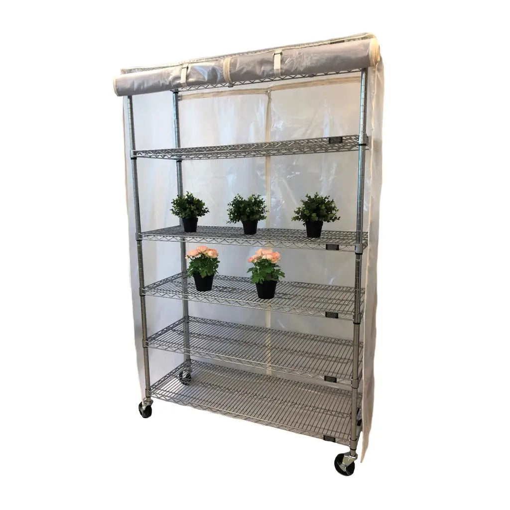 Covered Rack Orginazer Cover For Wire Rack Shelving Storage Unit 36 14 54 in Wide Mesh ...