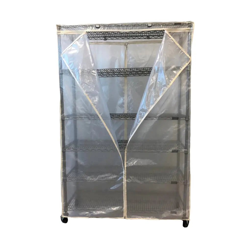 Storage Shelving Unit Cover, fits racks 36"W x 14"D x 54"H all see through mesh PVC.