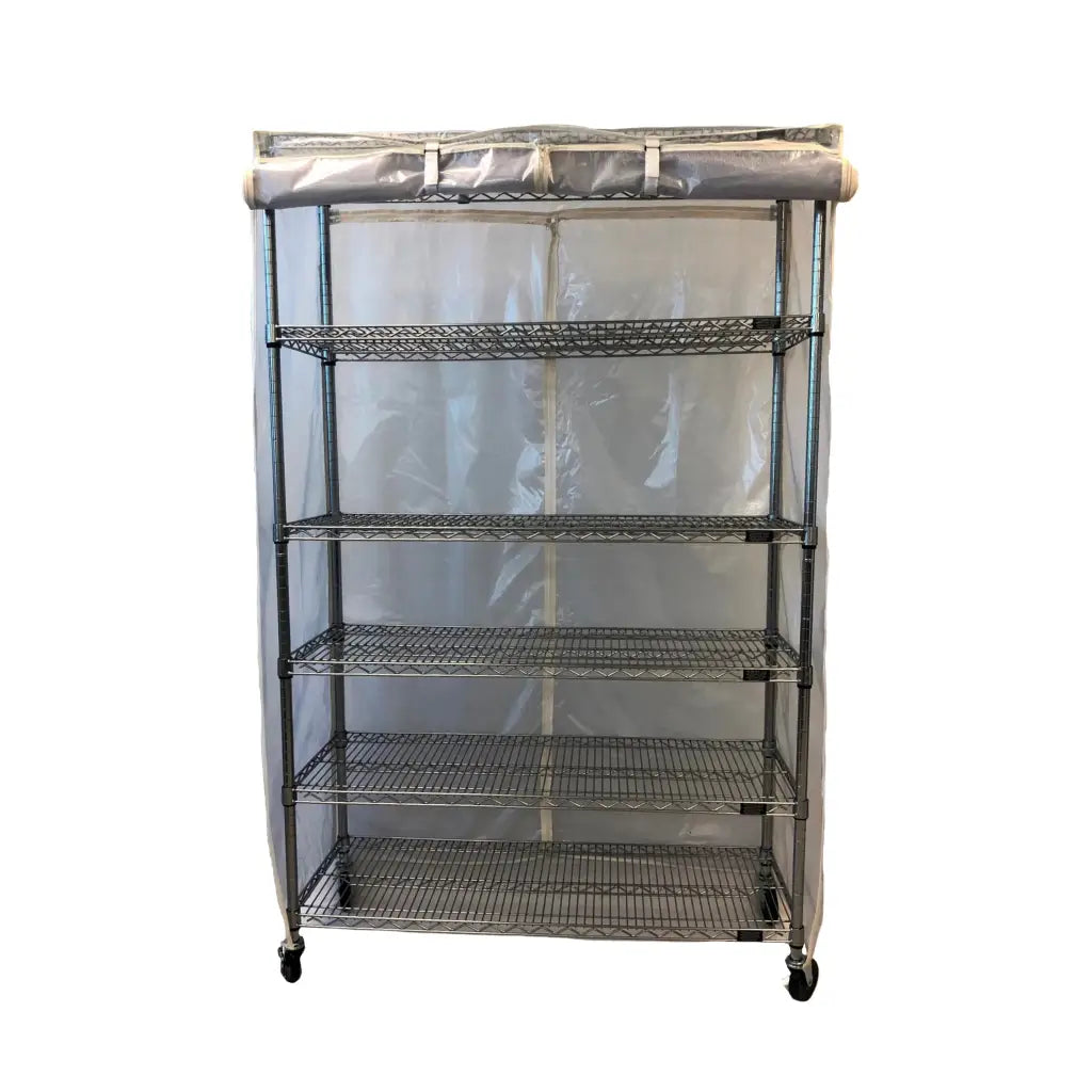 Storage Shelving Unit Cover, fits racks 36"W x 14"D x 54"H all see through mesh PVC.