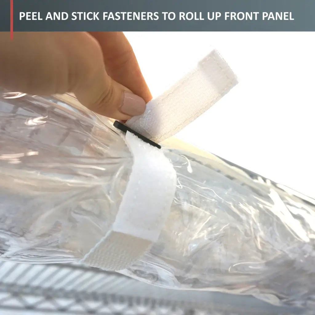 Storage Shelving Unit Cover, fits racks 48" W x 24" D x 72 H All Clear See Through PVC