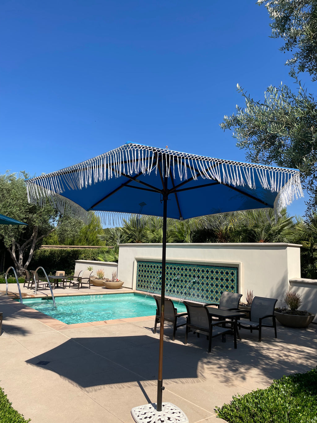 9ft Market Patio Umbrella 8 Rib Replacement Canopy w/ Tassel