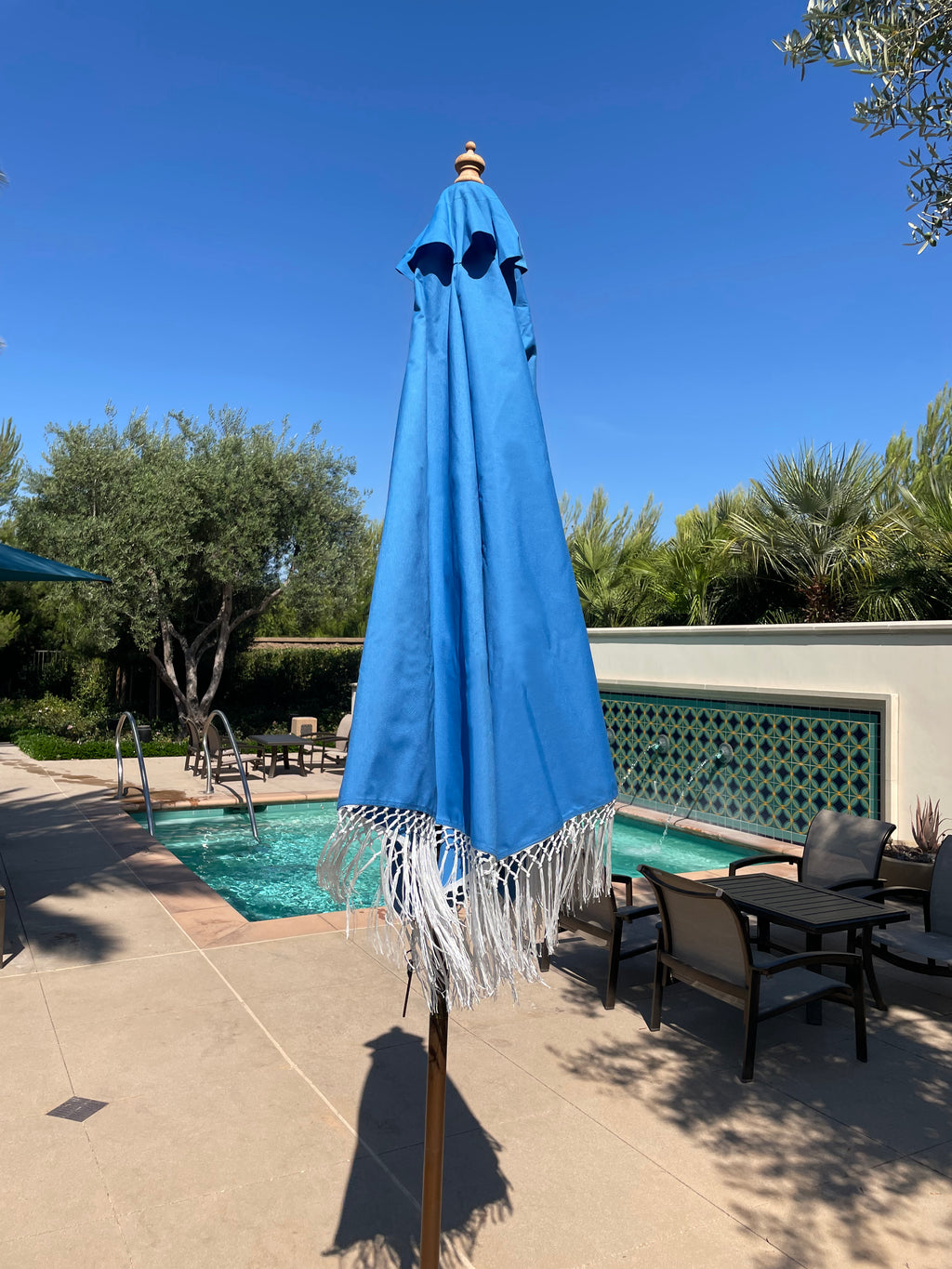 9ft Market Patio Umbrella 8 Rib Replacement Canopy w/ Tassel