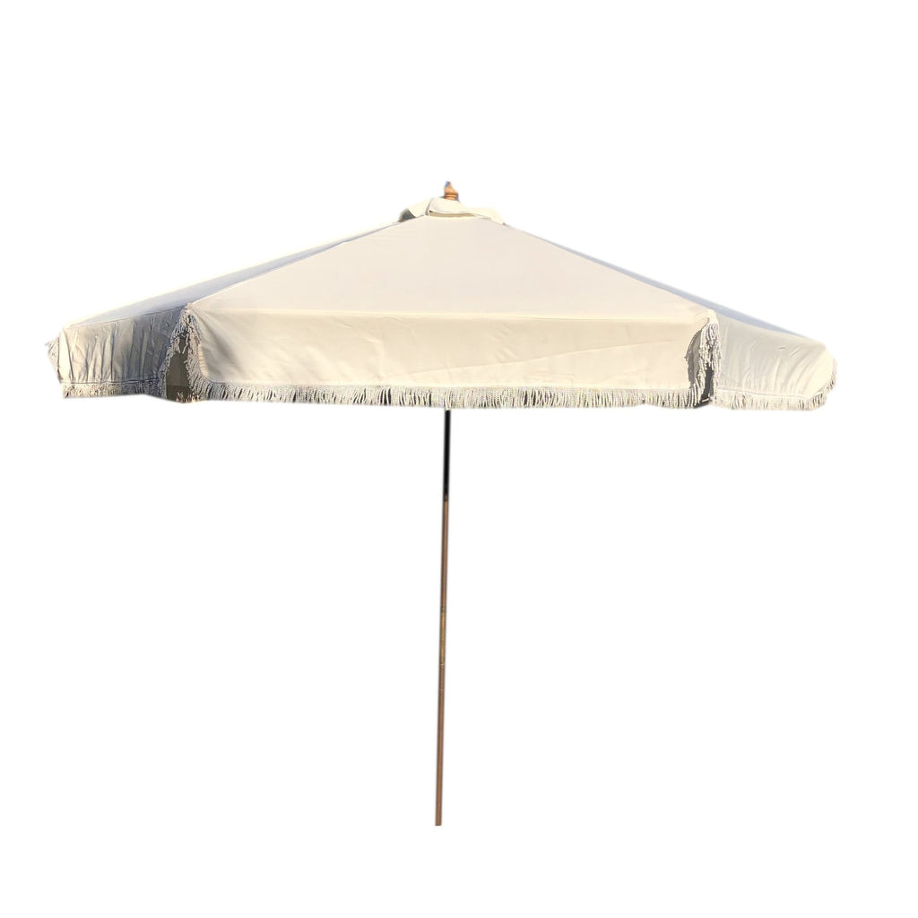 9ft Market Patio Umbrella 8 Rib Replacement Canopy w/ Fringe Valance